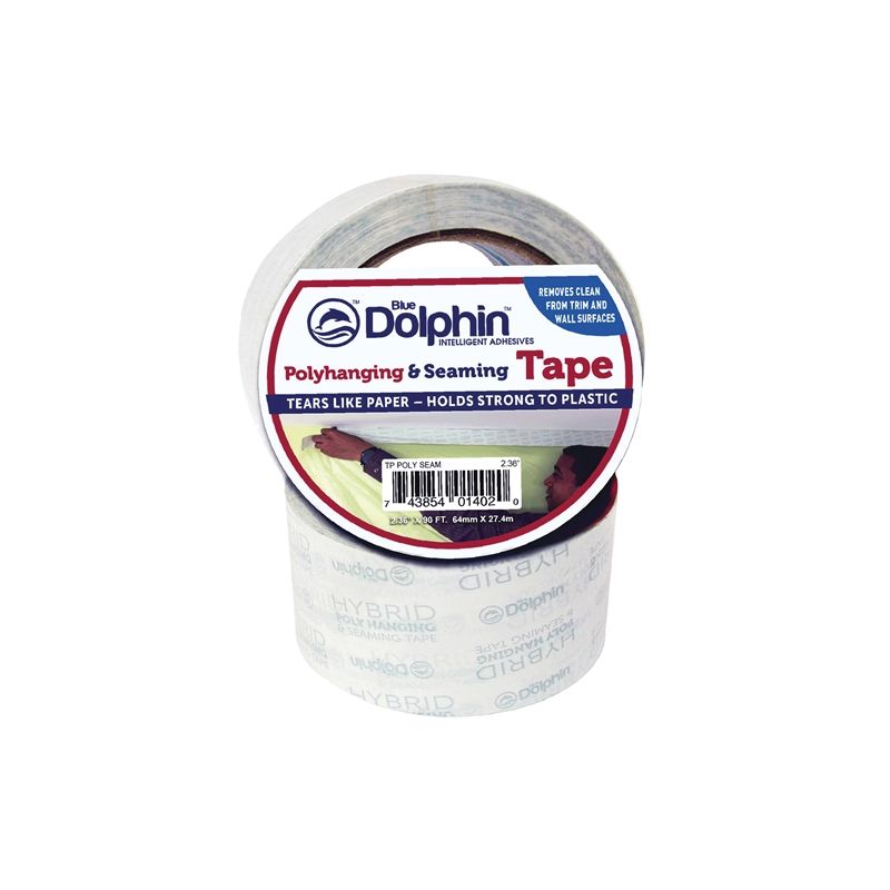 Blue Dolphin TP POLY SEAM 0236 Tape, 90 ft L, 2.36 in W