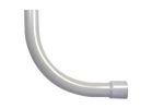 IPEX 069088 Elbow, 3 in Trade Size, 90 deg Angle, SCH 80 Schedule Rating, PVC, 13 in L Radius, Spigot x Bell End, Gray Gray