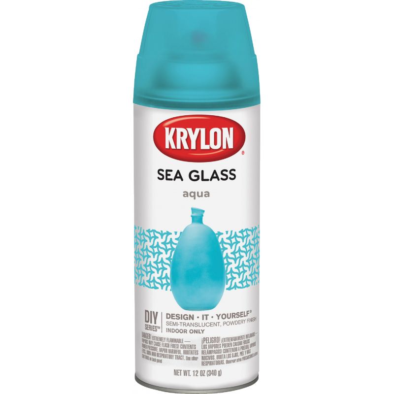Krylon Sea Glass Finish Spray Paint Aqua, 12 Oz.