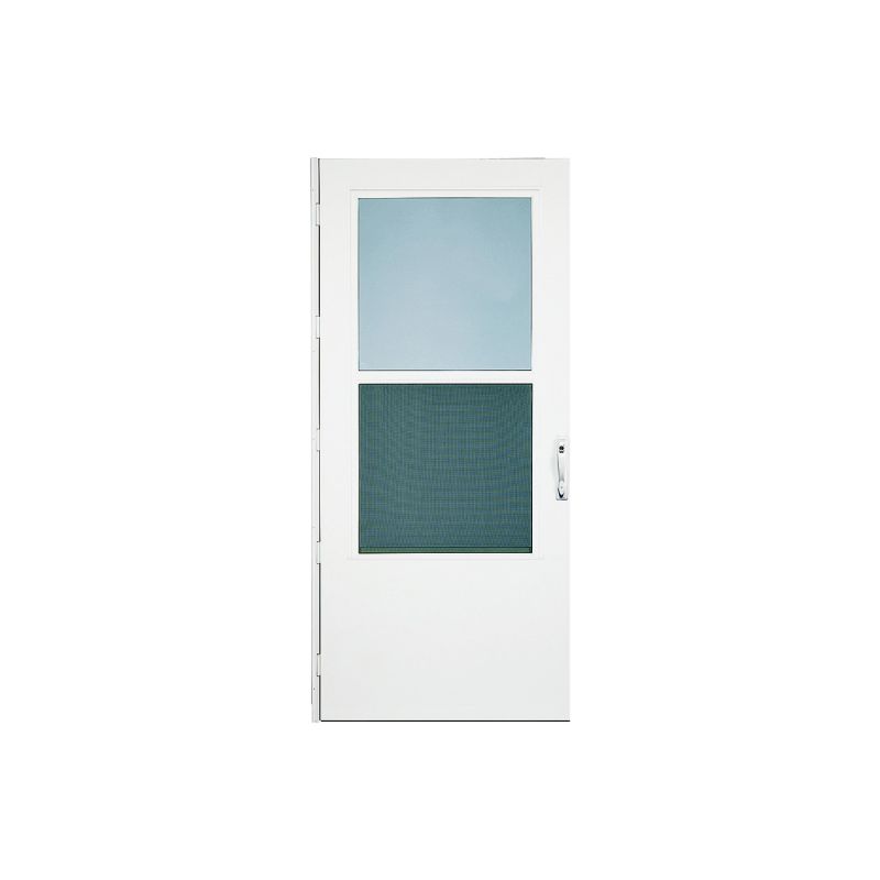 Larson 37050031 Storm Door, 32 in W, 81 in H, White White