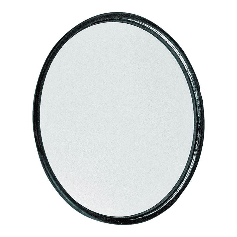 PM V600 Blind Spot Mirror, Round, Aluminum Frame Black/Clear