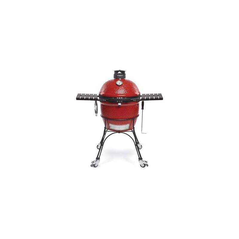 Kamado Joe Classic II KJ23RHC Grill, 256 sq-in Primary Cooking Surface, 660 sq-in Secondary Cooking Surface, Red Red
