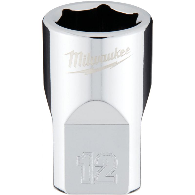Milwaukee 3/8 In. Drive Socket w/FOUR FLAT Sides 12mm