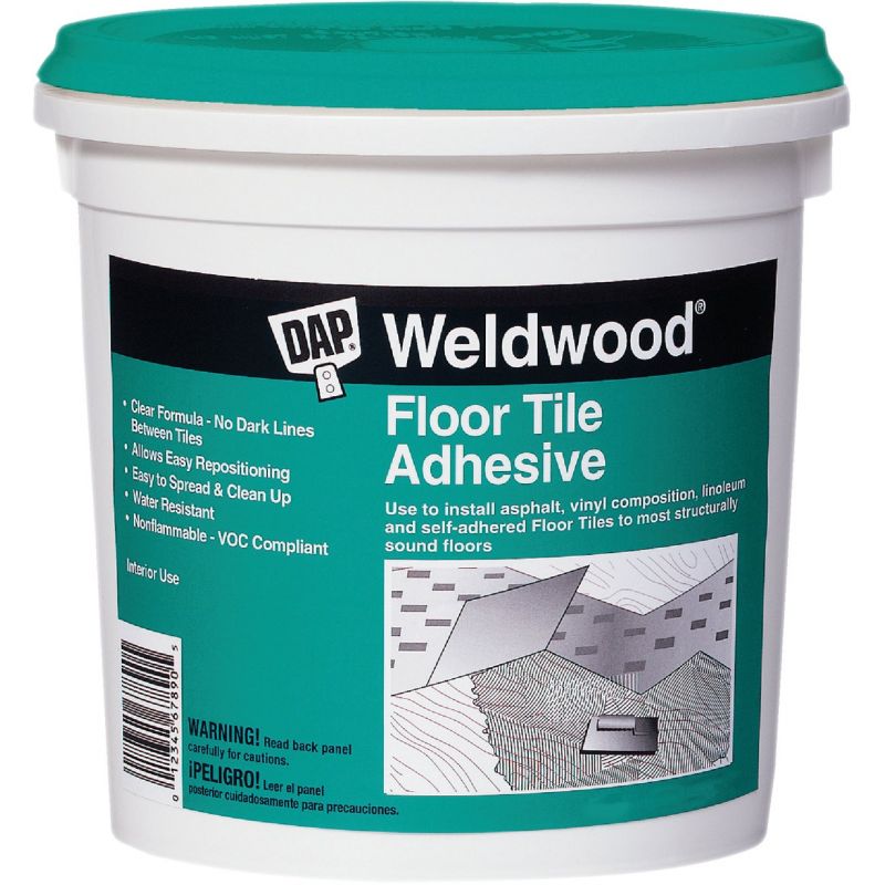 Dap Weldwood Floor Tile Adhesive Qt, Vinyl Composition Tile Adhesive
