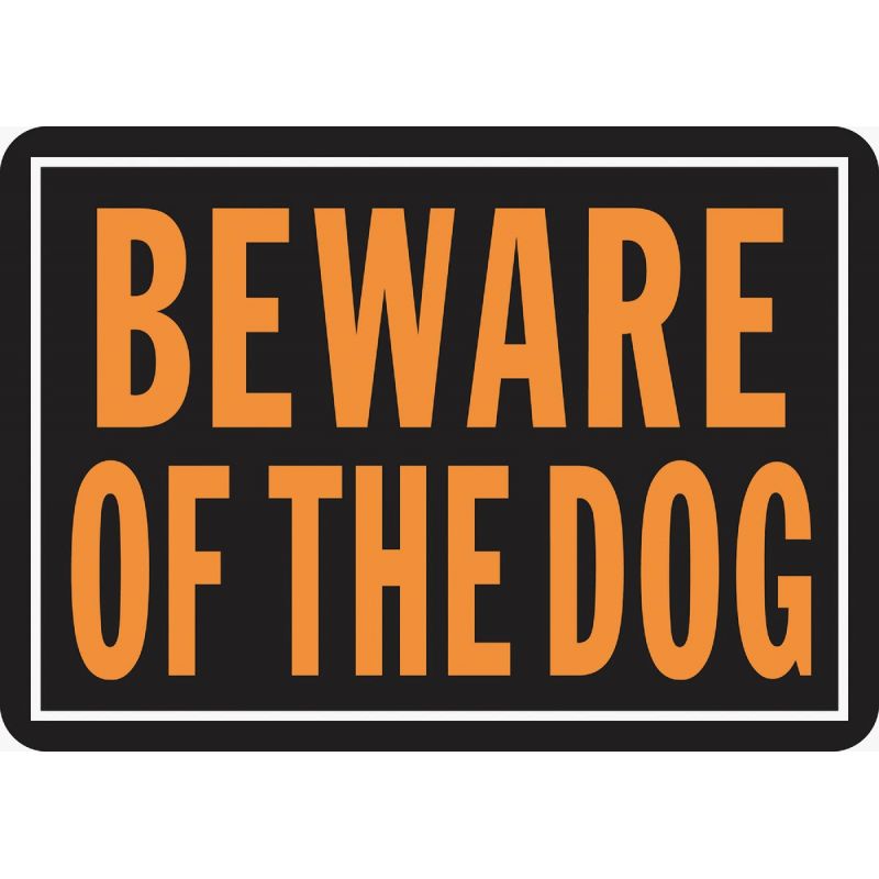Hy-Ko Beware of Dog Sign Day-Glo Lettering
