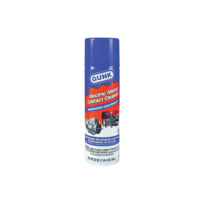 Gunk NM1 Electric Contact Cleaner, 20 oz, Liquid, Ether Colorless