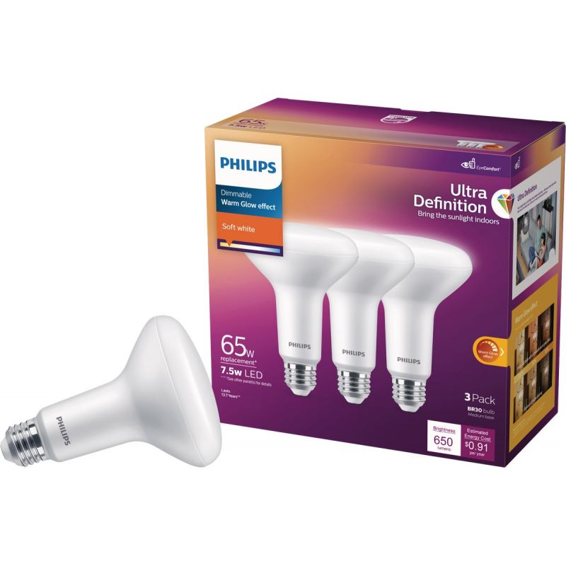 Philips Warm Glow Ultra Definition LED Floodlight Light Bulb