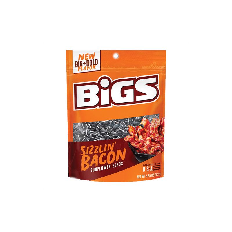 Bigs TFL55003 Sunflower Seed, Sizzlin&#039; Bacon, 5.35 oz