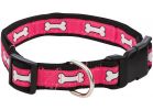 Westminster Pet Ruffin&#039; it Bone Print Dog Collar Pink/Blue/Red