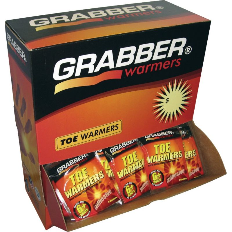 Grabber Toe Warmer Display One Size Fits Most, Toes (Pack of 120)