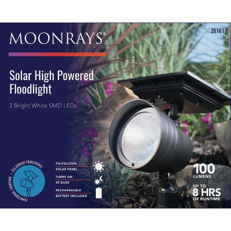 Fusion SMD Solar Floodlight Black (Pack of 6)