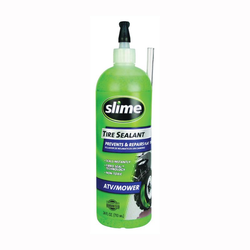 Slime 10008 Tire Sealant, 24 oz Squeeze Bottle, Liquid, Characteristic Green
