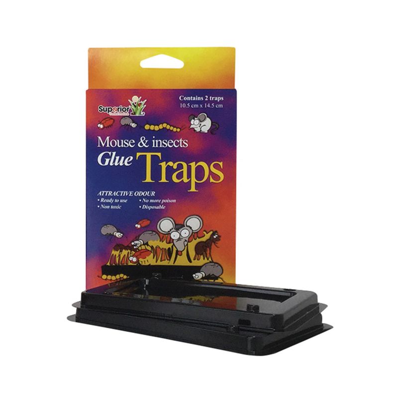 Superior 24102 Mice Trap, Glue Locking Black