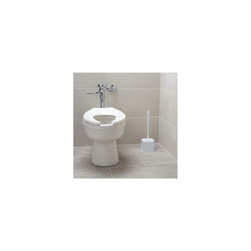 Rubbermaid FG631000WHT Toilet Bowl Brush, 1-1/8 in L Trim, Polypropylene Bristle, White Bristle, 14-1/2 in OAL