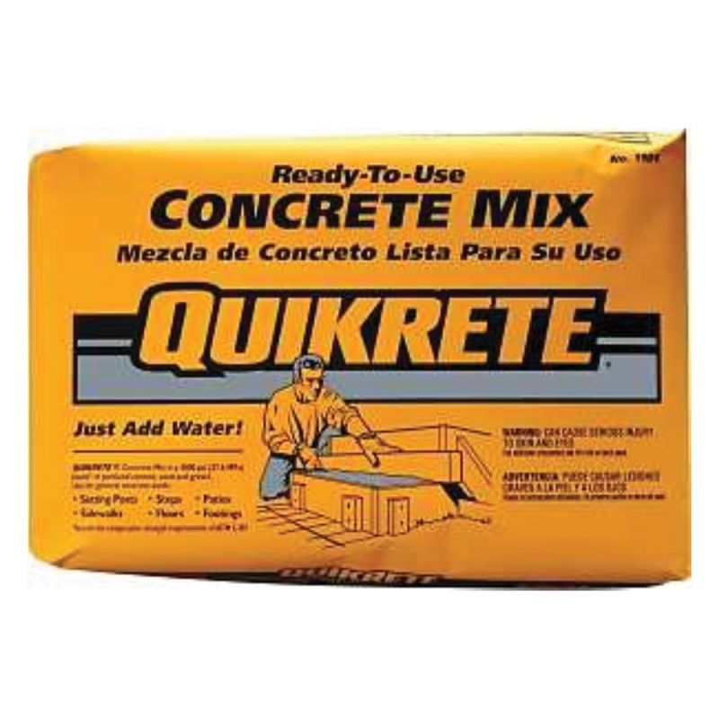 Quikrete 1101-40 Concrete Mixer, Brown/Gray Brown/Gray