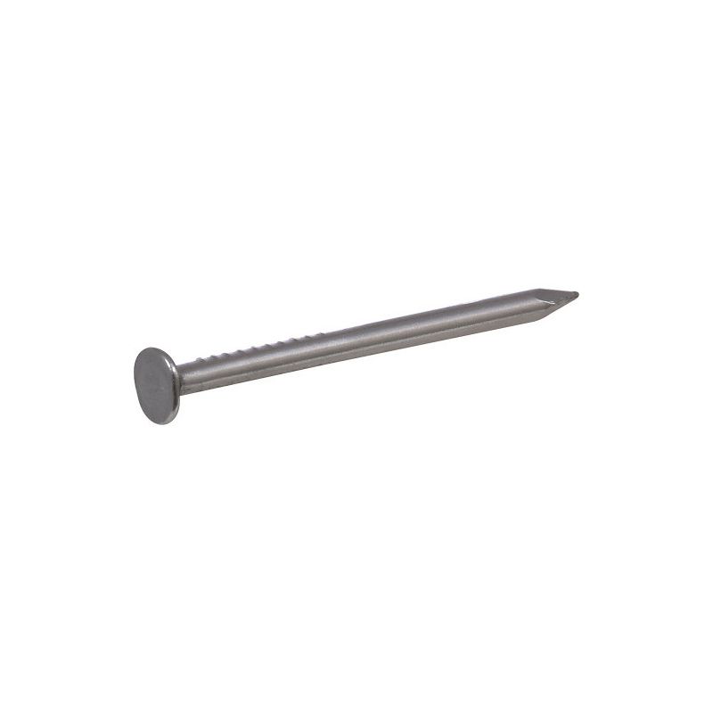 Hillman 122553 Wire Nail, 1 in L, Steel, Bright, Flat Head, Smooth Shank, 2 oz (Pack of 6)