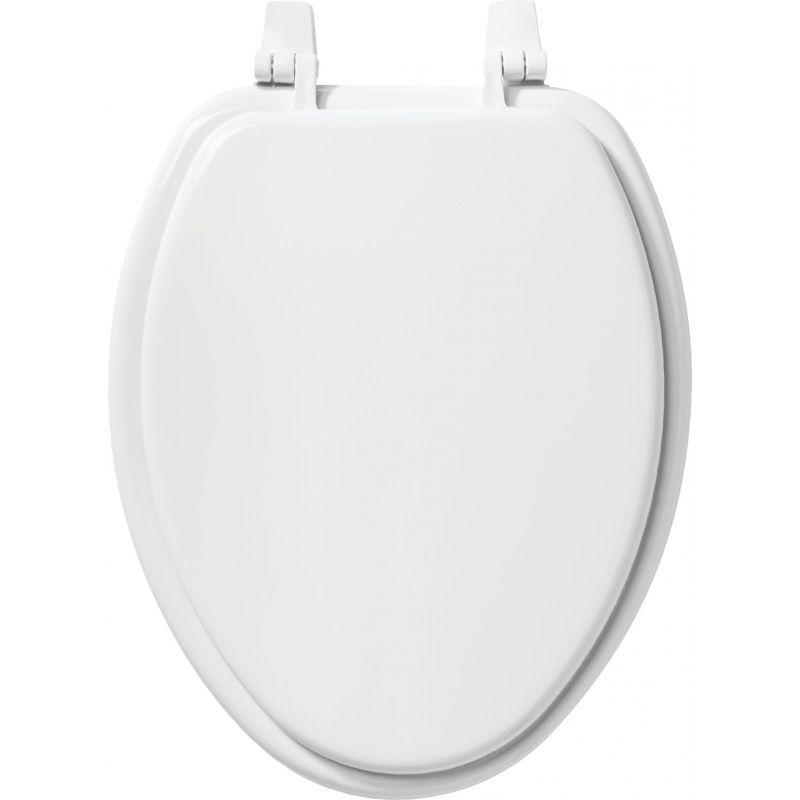 Bemis White Plastic Closed Front Toilet Seat White