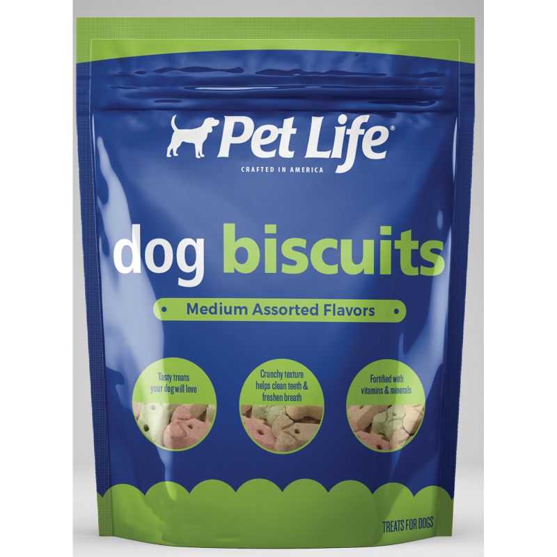 Pet Life 01004 Assorted Biscuit, Beef, Chicken, Turkey, Bacon and Sausage Flavor, 4 lb Bag M