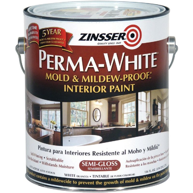Perma-White Mold And Mildew-Proof Interior Paint 1 Gal., White-Tintable