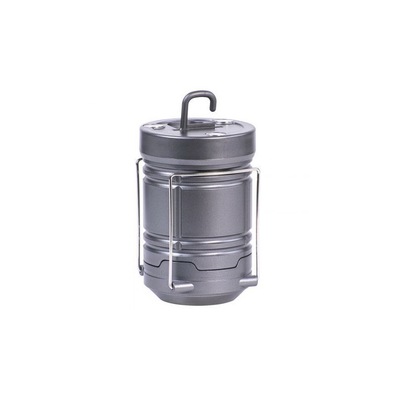 Dorcy 41-6527 Pop-Up COB Lantern, AA Battery, LED Lamp, 500 Lumens Lumens, Black/Gray Black/Gray