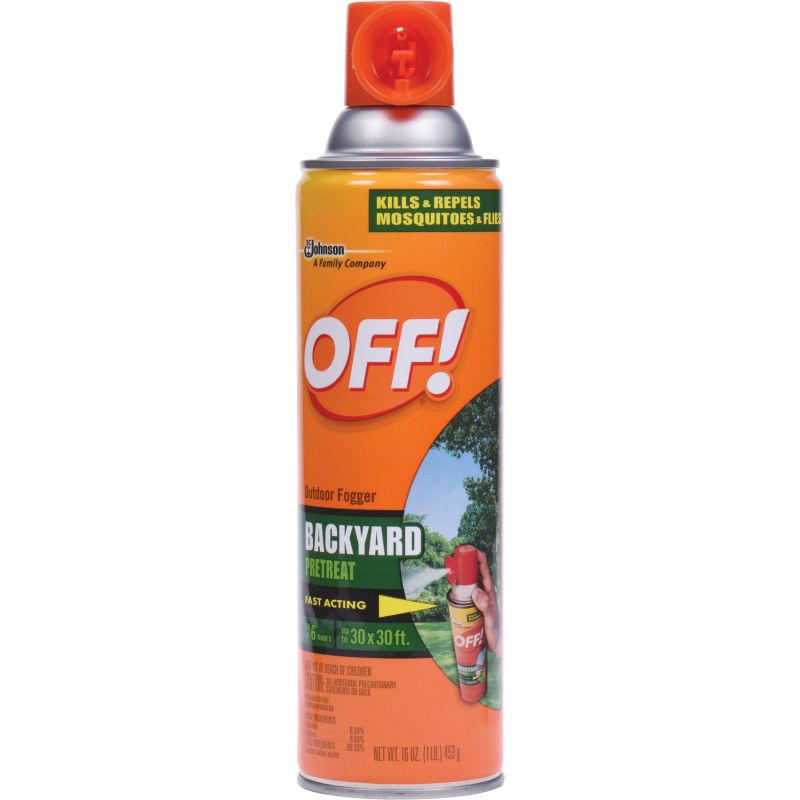 OFF! Backyard Outdoor Mosquito Fogger 16 Oz., Aerosol Spray