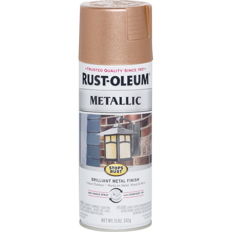 Rust-Oleum Stops Rust Metallic Spray Paint Copper, 11 Oz.
