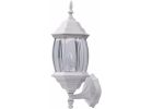 Home Impressions 17 In. Incandescent Twin Pack Outdoor Wall Light Fixture 7&quot; W X 17&quot; H X 8&quot; D, White