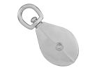 National Hardware N100-296 Pulley, 1/2 in Rope, 55 lb Working Load, 1/2 in L x 1-15/16 in H Sheave, Nickel