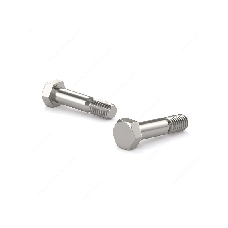 Reliable HBS1434VP Hex Bolt, 1/4-20 Thread, 3/4 in OAL, 2 Grade, Stainless Steel, Coarse, Partial Thread