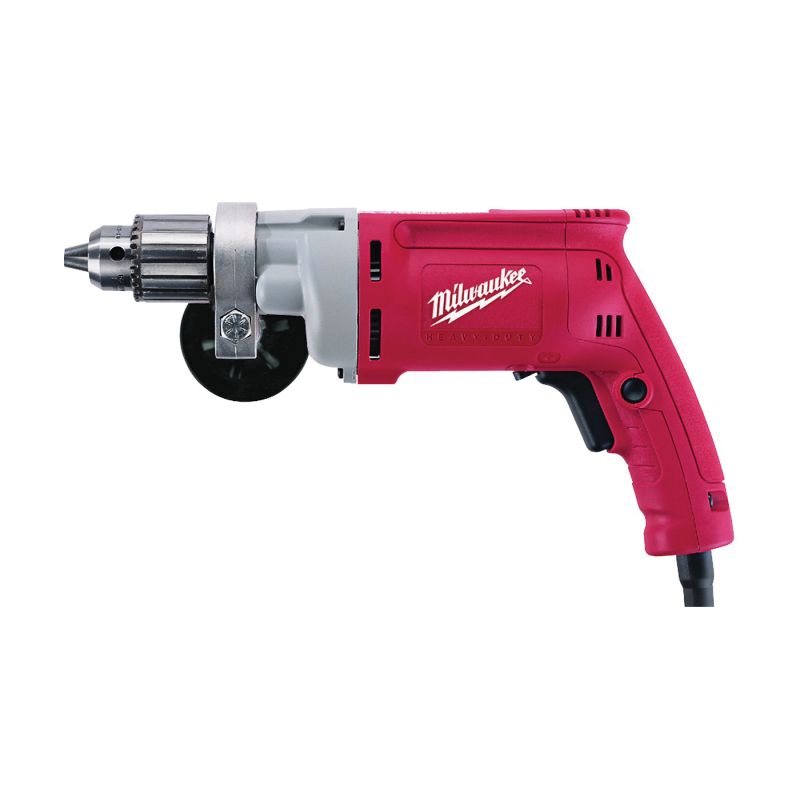 Milwaukee 0299-20 Electric Drill, 8 A, 1/2 in Chuck, Keyed Chuck, 8 ft L Cord Red