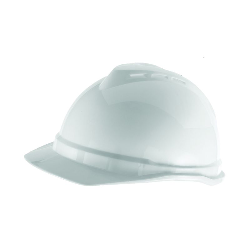MSA 10034020 Hard Hat, 4-Point Fas-Trac III Suspension, Polyethylene Shell, Yellow, Class: C Yellow