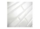 Smart Tiles Mosaik Series SM1119G-04-QG Wall Tile, 11.55 in L Tile, 9.63 in W Tile, Milano Massa Pattern, Gray/White Gray/White