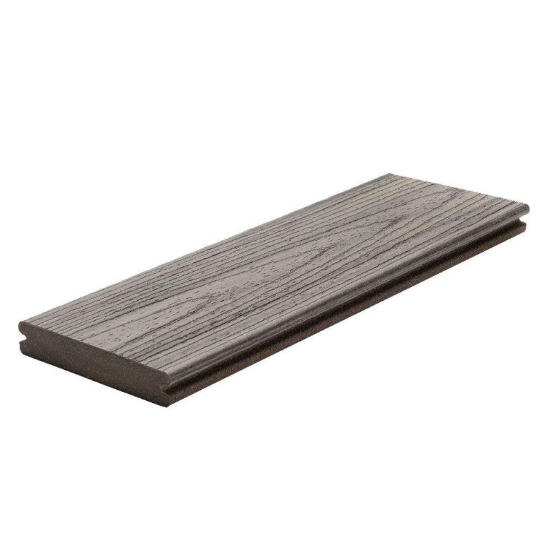 Trex 1&quot; x 6&quot; x 12&#039; Transcend Island Mist Grooved Edge Composite Decking Board