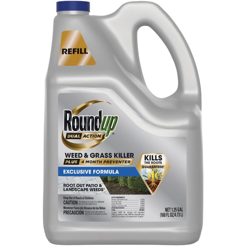 Roundup Dual Action Weed &amp; Grass Killer 1.25 Gal., Spray