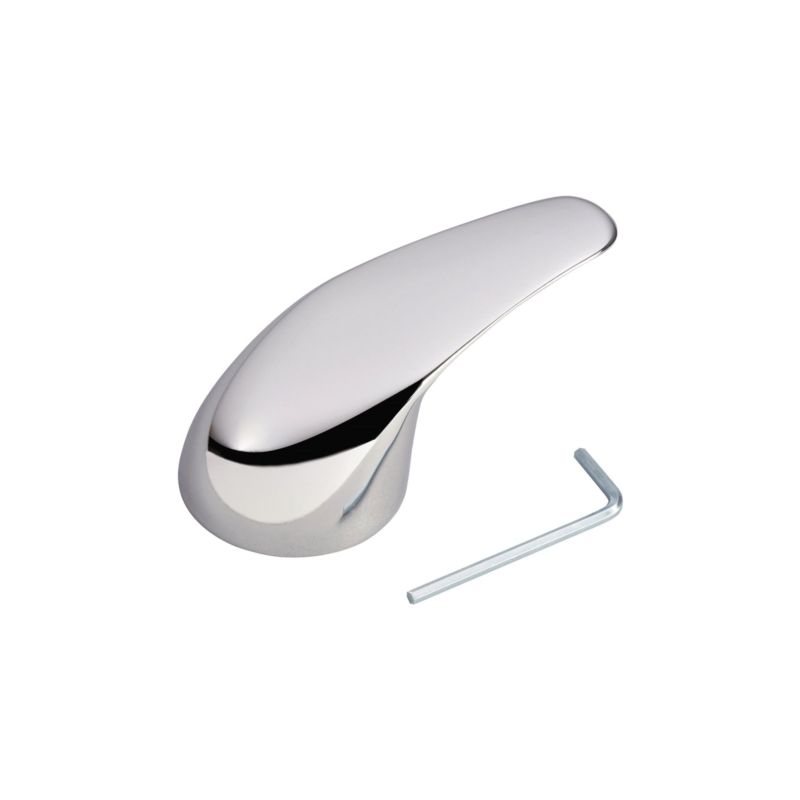 Moen M3050 Faucet Handle, Metal, Chrome Plated, For: Single Handle Kitchen, Bathroom or Tub/Shower Faucets