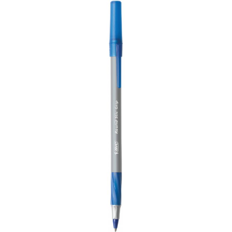 Bic Round Stic Grip Pen Blue