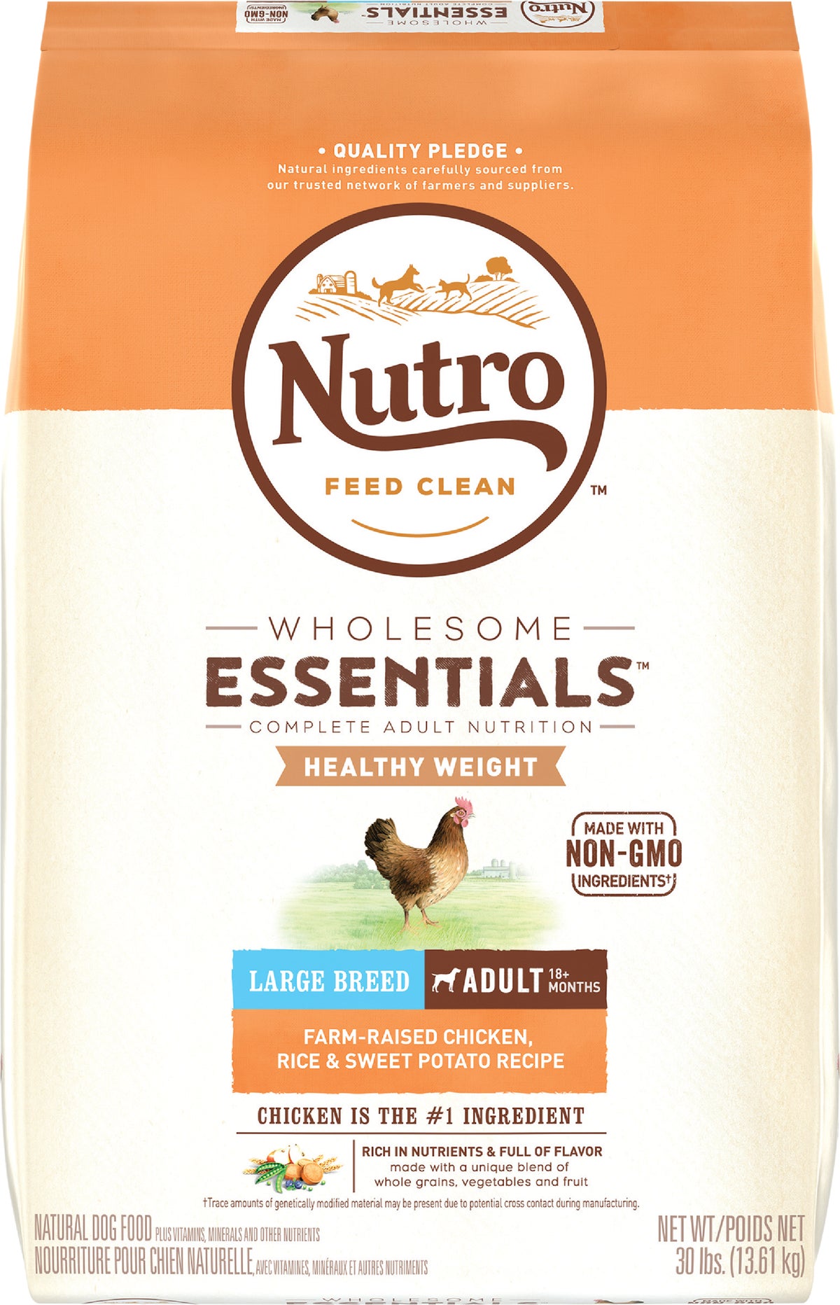 Nutro Wholesome Essentials Adult Healthy Weight Dry Dog Food All Breed Sizes 