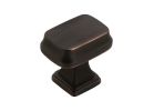 Amerock Revitalize Series BP55340ORB Cabinet Knob, 1-3/16 in Projection, Zinc, Oil Rubbed Bronze 1-1/4 In L X 7/8 In W, Traditional