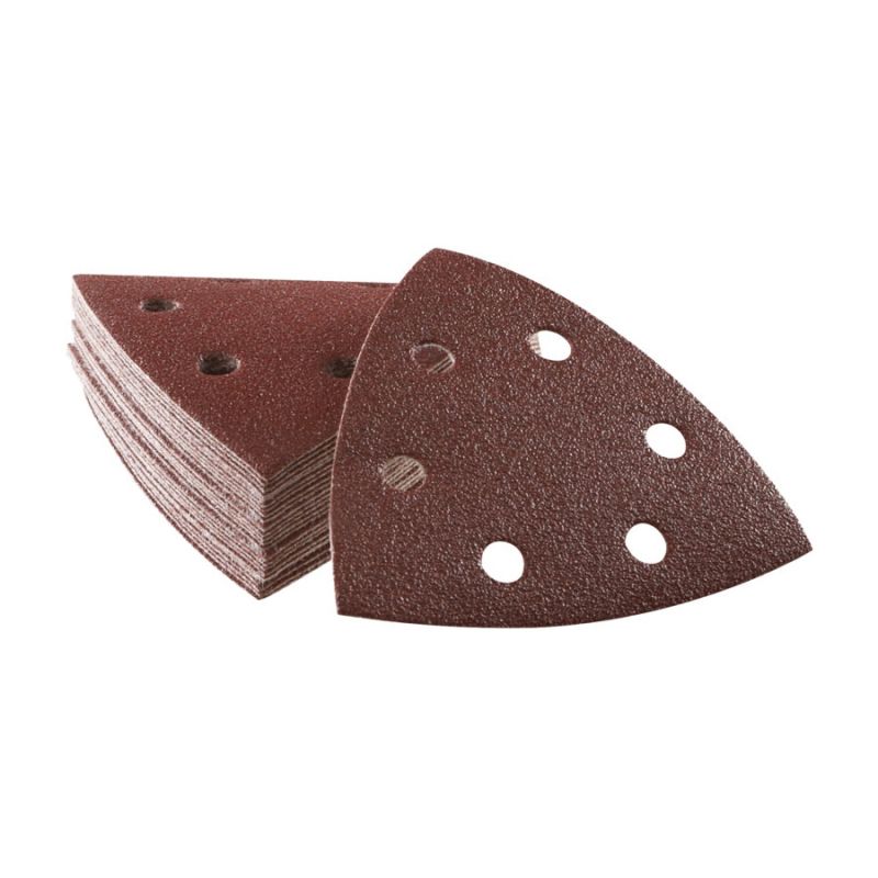 Bosch SDTR082C Triangle Sanding Sheet, 80 Grit, Coarse, Aluminum Oxide Abrasive Red
