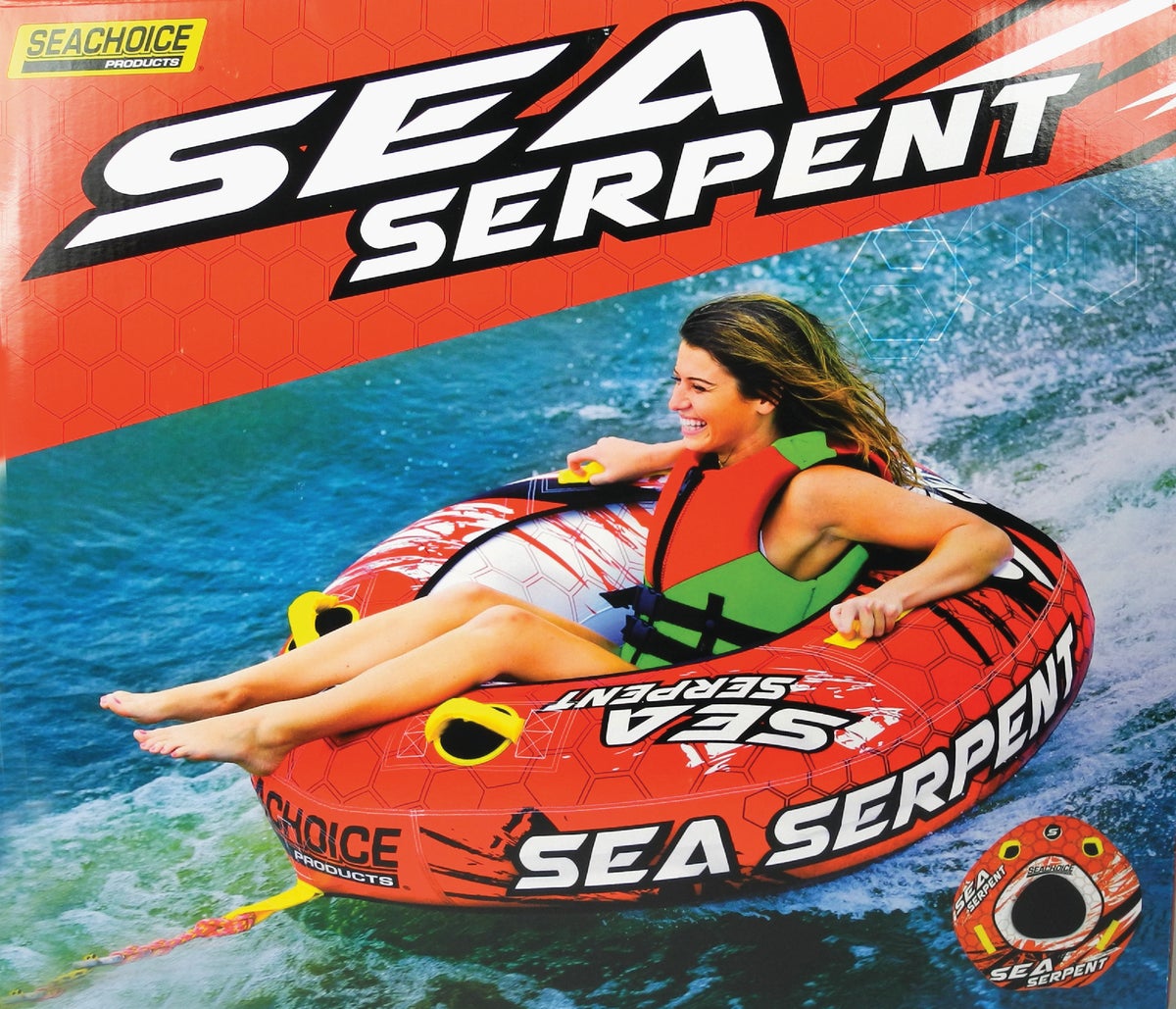 O'rageous Sea Serpent III Inflatable Towable Tube 3 Riders Brand New 