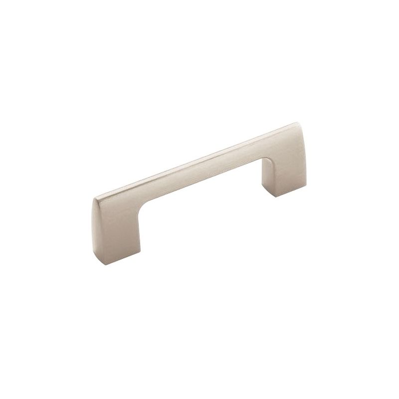 Amerock Riva Series BP55364G10 Cabinet Pull, 3-5/8 in L Handle, 7/16 in H Handle, 1-1/8 in Projection, Zinc Contemporary