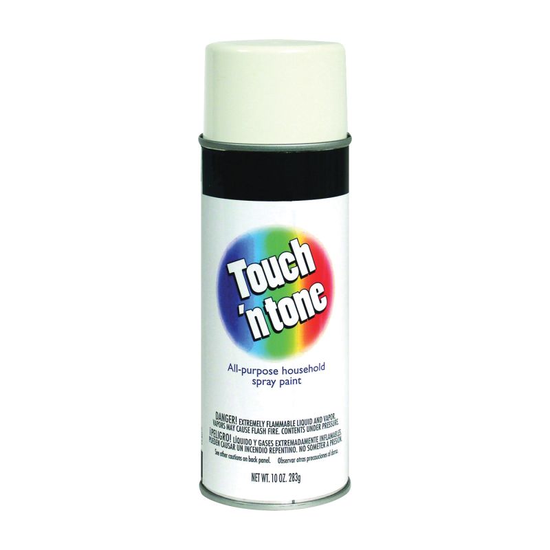 Touch &#039;N Tone 55274830 Spray Paint, Gloss, White, 10 oz, Can White