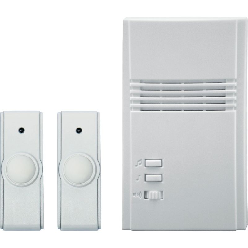 HeathZenith Wireless Battery 150-ft Push Doorbell Chime Button