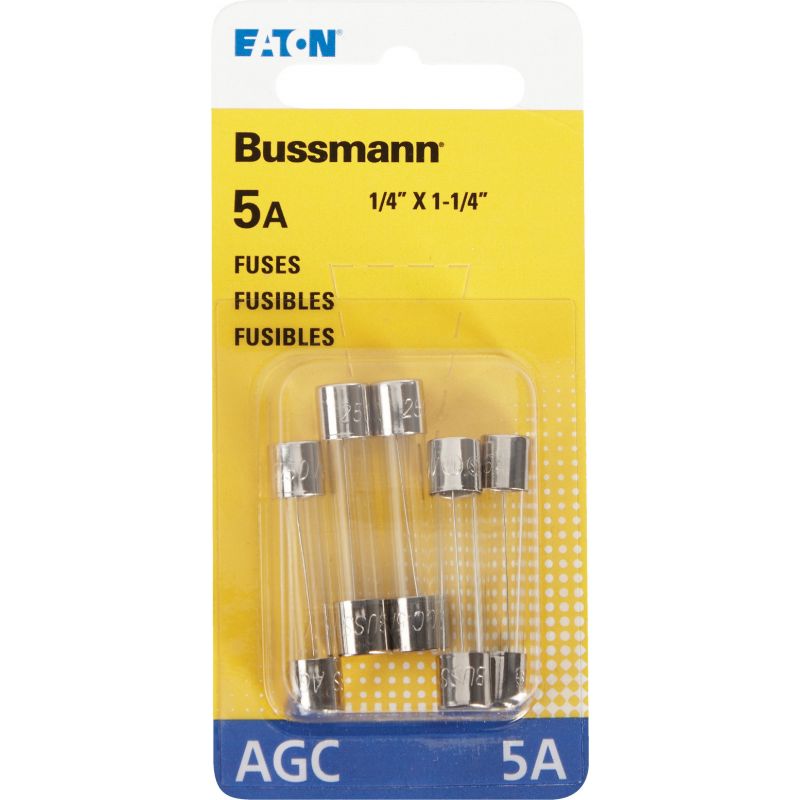 Bussmann Glass Tube Automotive Fuse Clear, 5A