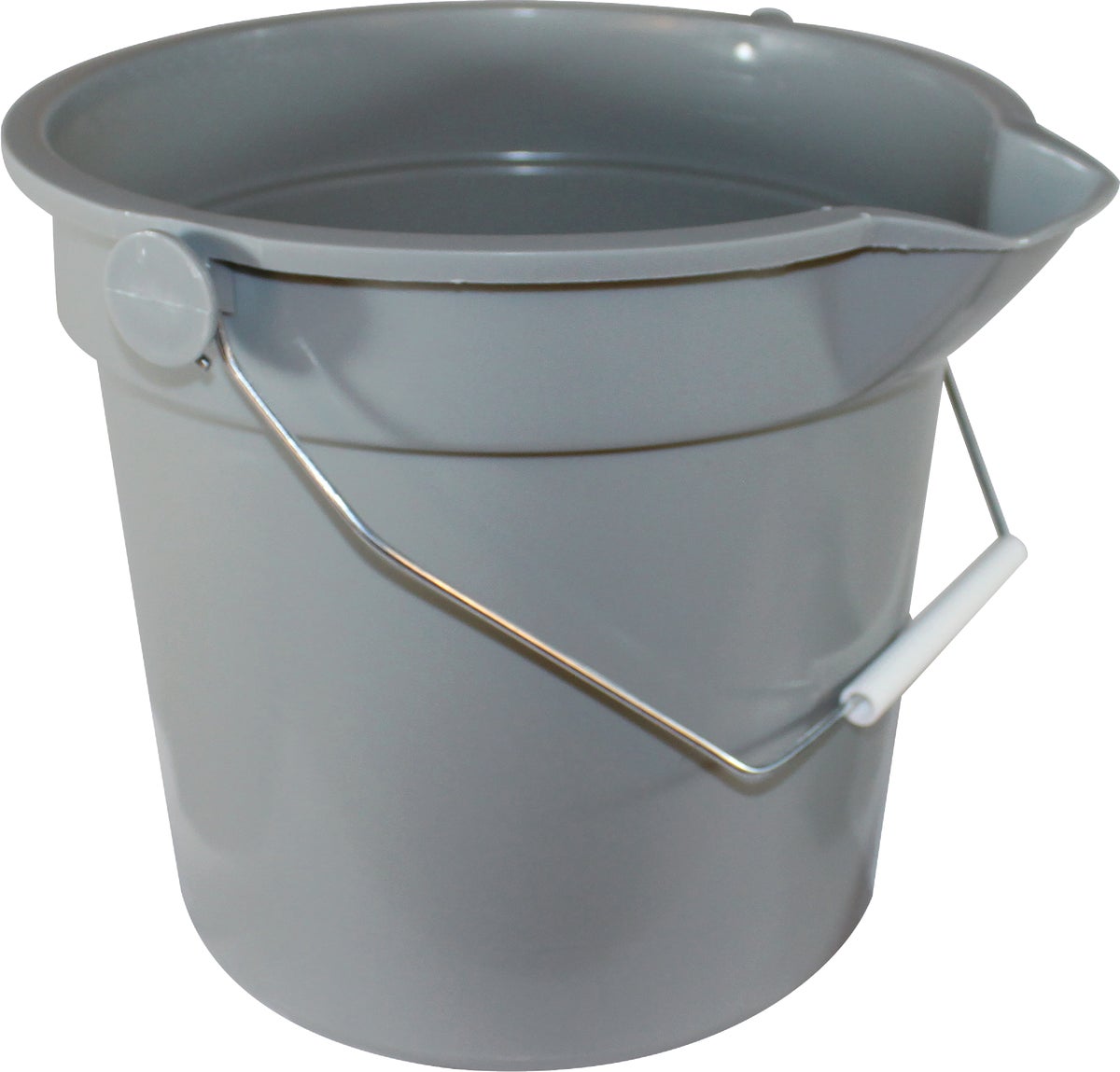 Buy Rubbermaid Professional Plus FG296300GRAY Bucket, 10 qt Capacity,  10-1/2 in Dia, Polyethylene, Gray 10 Qt, Gray