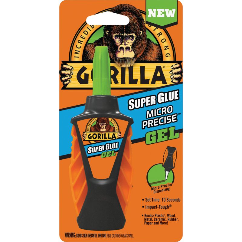 Gorilla Micro Precise Super Glue Gel 0.19 Oz.