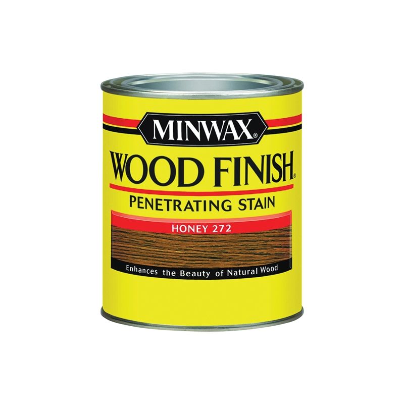 Minwax 700494444 Wood Stain, Honey, Liquid, 1 qt, Can Honey