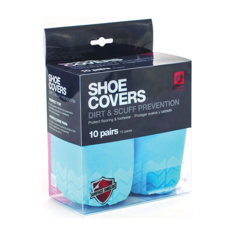 Surface Shields SC3001PB Protection Shoe Cover, Universal, Cloth, Blue, Elastic Closure Universal, Blue