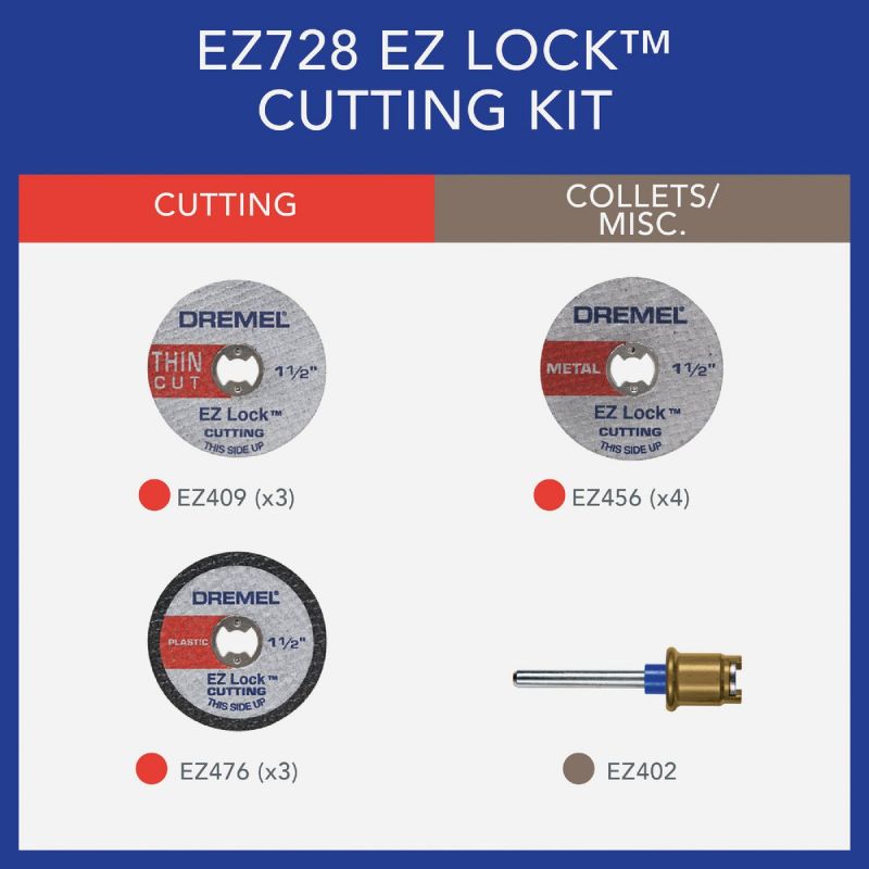 Dremel EZ-Lock Metal/Plastic Cut-Off Wheel Kit