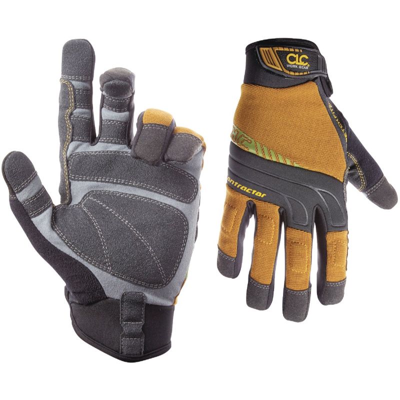 CLC Contractor XC Flex Grip Work Glove L, Black &amp; Yellow